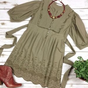 Crystal Candy BOHO Embroidered Festival Dress